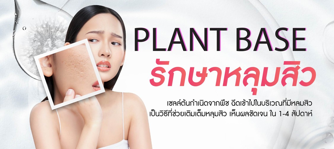 รักษาหลุมสิวด้วยplantbase